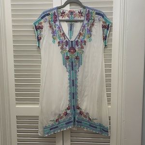 Johnny Was Hand Embroidered tunic dress